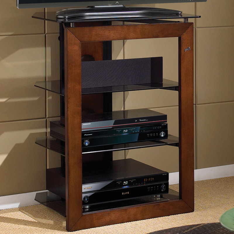 Latitude Run Modern & Contemporary Wood Audio Rack & Reviews Wayfair